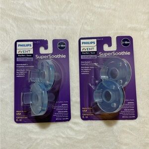 Philips Avent Soothie Baby Pacifiers - 100% Silicone Pacifiers for Babies 3-18 M